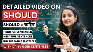 Modal verb  Should  Full detailed explanation with Sentences | How to use  Should  in English