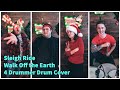 Walk Off the Earth - Sleigh Ride || Drum Cover (MeDrumNow Nashville Drummer Collaboration)