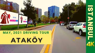 Driving in Atakoy, Istanbul 🇹🇷 Video -4K-60fps, İstanbul Ataköy Sürüş Video Serisi