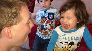 Toddler Cries After Dad Shaves Beard Off