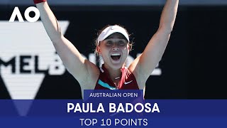 Paula Badosa's Top 10 Points | Australian Open