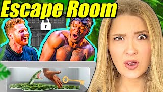 Americans React To SIDEMEN $100,000 ESCAPE ROOM CHALLENGE