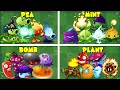 Team PEA x ELECTRIC x POISON x SHADOW x FIRE x BOOMB Battlez - Who Will Win? - PvZ 2 Gameplay