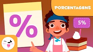 Porcentagens para crianças % - O que é uma porcentagem? - Matemática para crianças