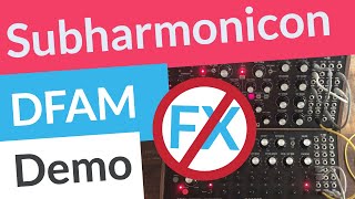 Moog Subharmonicon + DFAM Demo (No Talking, No Effects)
