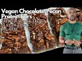 Healthy Vegan Chocolate Pecan Protein Bars l Refined-Sugar-Free, Gluten-Free, Oil-Free