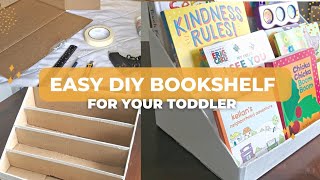 Montessori Style Bookshelf | Simple & Easy DIY Toddler Bookshelf