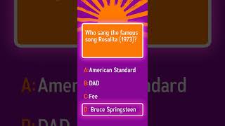 Which artist performed Rosalita, the hit song from 1973?