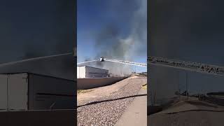 This fire is burning along Paisano in South El Paso