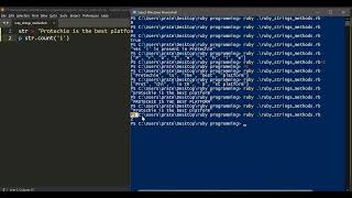 Ruby strings | ruby include | ruby count | ruby length | ruby each_char | ruby for beginners