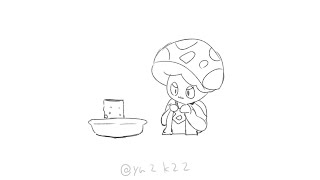 【手描きクキラン】きのこ