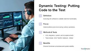 Differences between static and dynamic testing