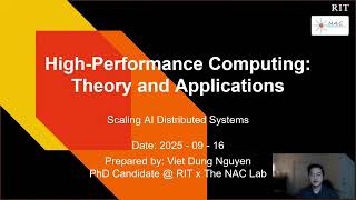 Scaling AI Systems: High-Performance Computing and Parallel Computation