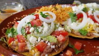 MY FAMOUS MEATLESS TOSTADAS / How To Make / buffet style