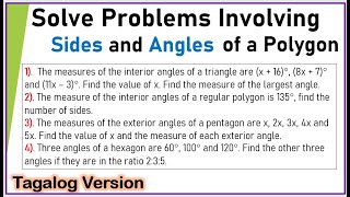 [Tagalog] Solve Problems Involving Side and Angle of a Polygon #side #Mathematics7 #ThirdQuarter