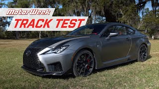 The 2020 Lexus RC F Track Edition is a Refreshing High Performance Drive | MotorWeek Track Test