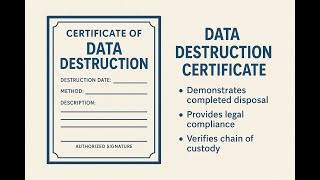 How to Verify Secure Data Destruction | Certificates, Audit Trails & Proof of Sanitization