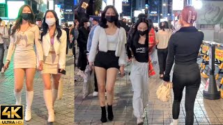 [4K]ASMR😛walking gangnam street tour nightlife people ❤️ [몰카 아님🚫] saturday korea seoul 08/05/2022