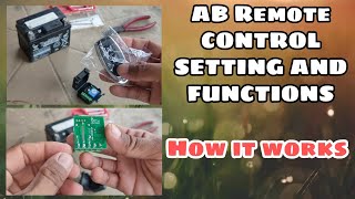 AB REMOTE CONTROL SETTINGS AND FUNCTIONS