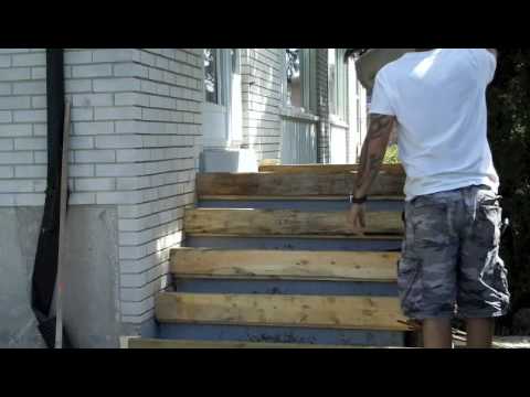 How to pour concrete porch and step How to pour concrete porch and step