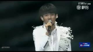 【TFBOYS王源】TFBOYS《三周年广州粉丝见面会》 王源SOLO歌曲《因为遇见你+小幸运》(原唱：田馥甄)-Roy Wang