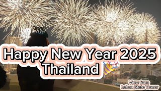 Amazing Fireworks at Iconsiam, Bangkok Thailand . Happy New Year 2025 🎉🤎🎆🥳