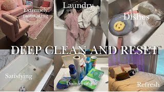 Deep Clean my Apartment With Me + motivation, organization, reset | Living Alone at 21