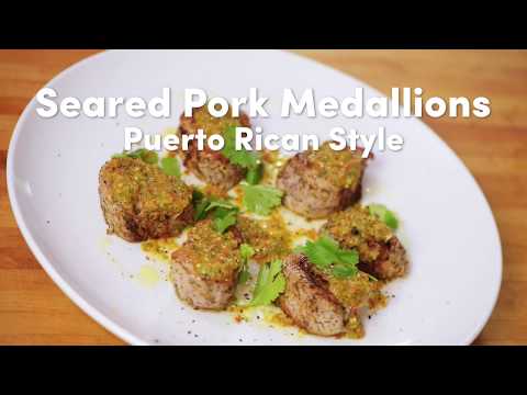 Pork Medallions Puerto Rican Style Pork Medallions Puerto Rican Style