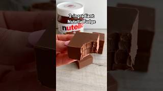 2-ingredient Nutella Fudge