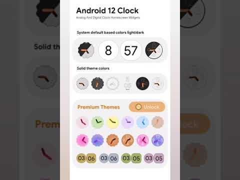 Widget de reloj de Android 12 En todos los Android disponibles Infozor IZ