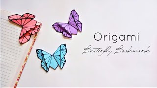Easy Origami Butterfly bookmark | Origami Paper Butterfly