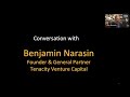 658th 1Mby1M Roundtable with Benjamin Narasin, Tenacity Venture Capital