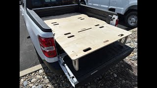 BamBed Ford Maverick Sleeping Platform Demo