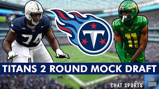 Tennessee Titans 2 Round Mock Draft From The Athletic, Tennessee Takes WR In Round 2 | Titans Rumors