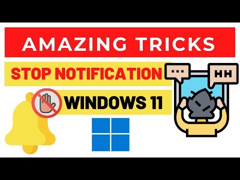 Amazing Tips for Windows 11: HOW TO DISABLE NOTIFICATION IN WINDOWS 11 Hide Windows 10 Notification