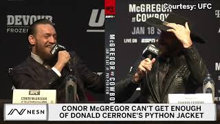 Conor McGregor Can't Get Enough Of Donald Cerrone's Python Coat