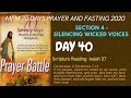 Day 40 Prayers MFM 70 Days Prayer and Fasting Programme 2020 Edition: Prayer Battle Dr. D.K. Olukoya