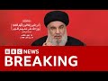 Hezbollah leader calls device attacks ‘a declaration of war’ | BBC News