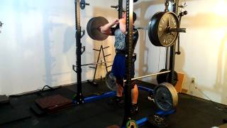 Front Squat: 410 lb (1RM with knee wraps)