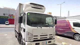 Our Isuzu refrigerator van trucks in Saudi Arabia