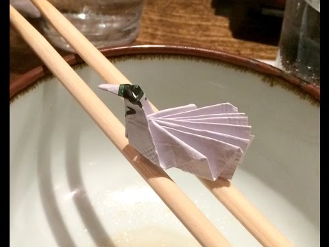 Chopstick Wrapper Origami Bird