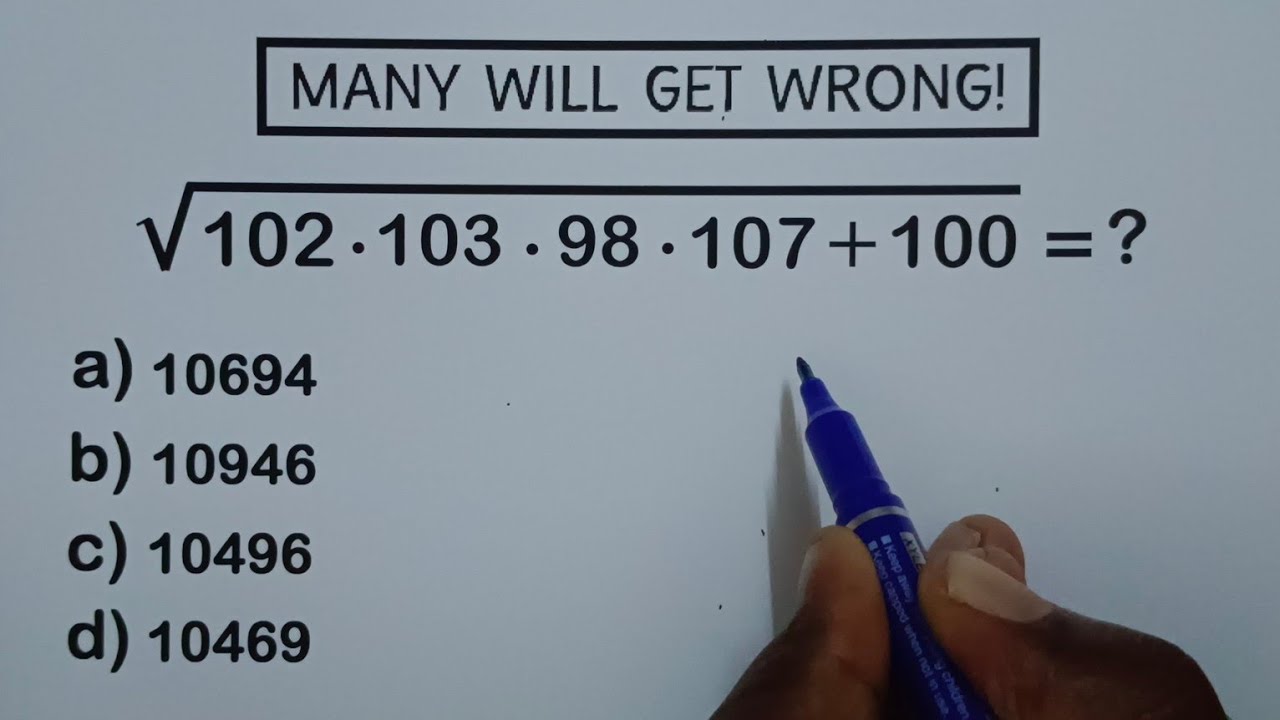 98 Failed To Solve This Math Problem в љ 102г 103г 98г 107 100 Youtube