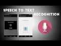 Speech To Text App TUTORIAL (using in-built feature)  |  Android tutorials
