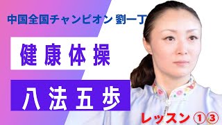 八法五歩を学ぼう❣️ Tai Chi BaFaWuBu ①③ 30番  中定左右独立势 ・31番 十字手 32番 收势 中国太極拳全国チャンピオン劉一丁