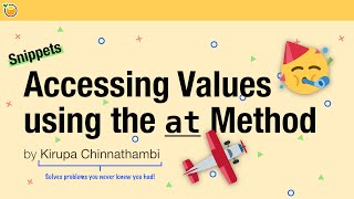 Accessing Array Values using the "at" Method