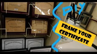 Where is your diploma? DIY: Frame your certificates