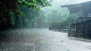 엄청난 폭우가 만들어내는 수면유도 빗소리,  마음까지 시원해 지면서 잠에 빠져듭니다. 숙면을 위한 백색소음