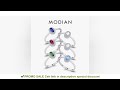 modian real 925 sterling silver classic elegant oval rainbow colorful zirconia ring for women weddin