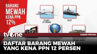 Simak, Ini Deretan Barang Mewah yang Terkena PPN 12 Persen | Kabar Petang tvOne