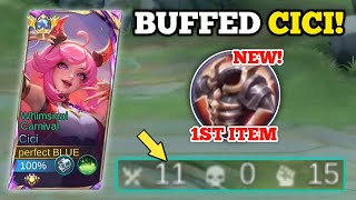 BUFFED CICI WITH NEW BRUTE FORCE!‼️ (first item!💀) | BUILD TOP 1 GLOBAL CICI -MLBB🔥